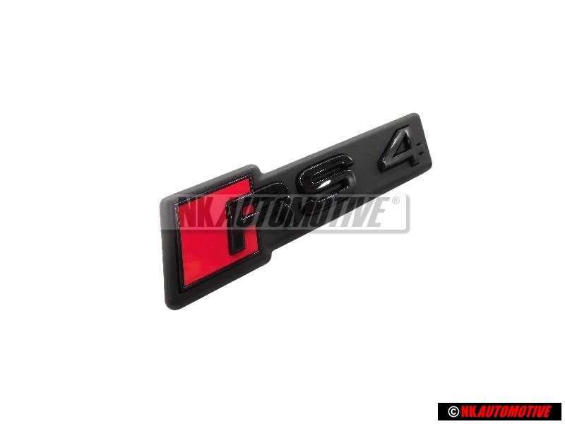 Audi Original RS4 Avant Embleme Monogramme Logo Noir Rouge - 8W0853736H T94