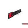 Audi Original RS4 Avant Embleme Monogramme Logo Noir Rouge - 8W0853736H T94