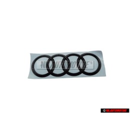 Audi Original Anneaux Arrière Embleme Logo Noir - 8X0853742B T94