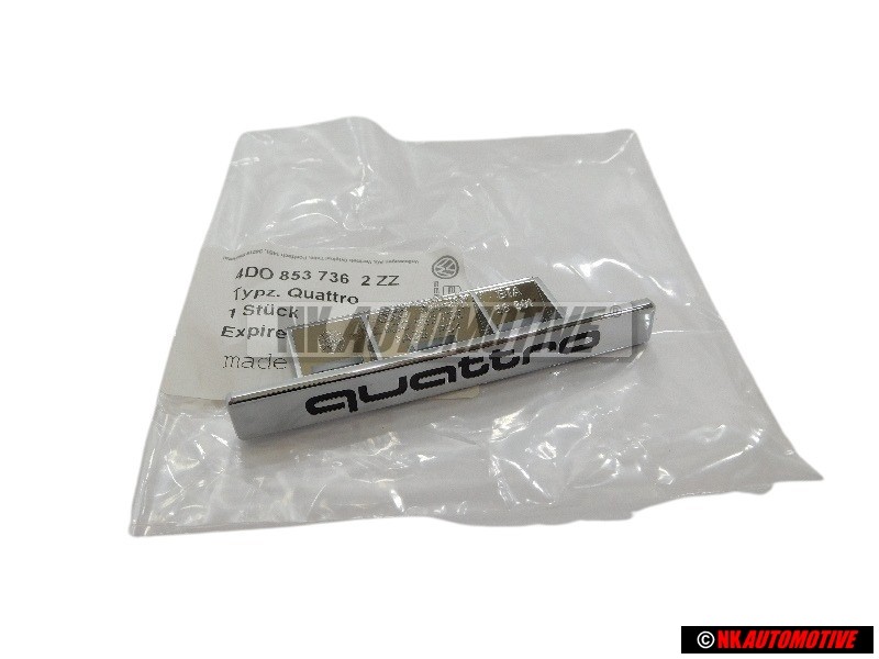 Audi Original QUATTRO Avant Embleme Monogramme Logo Chrome - 4D0853736 2ZZ