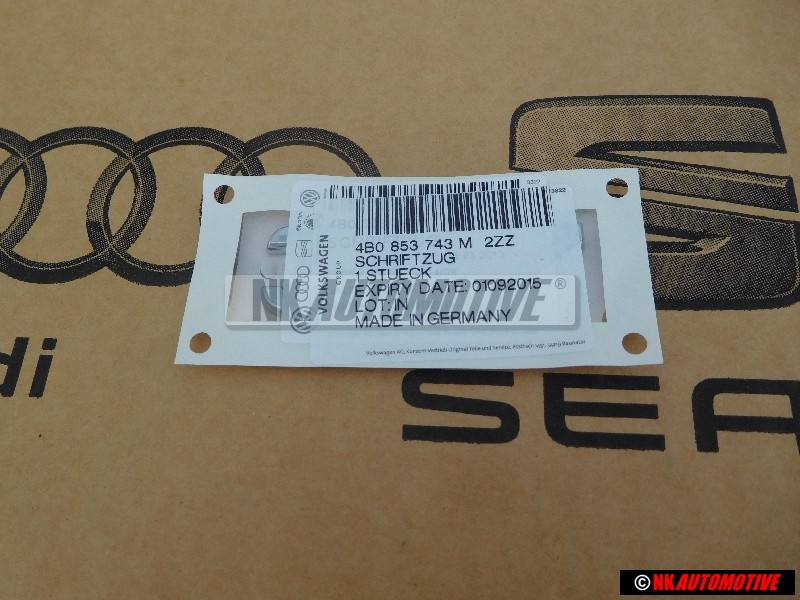 Audi Original 3.7 Arrière Embleme Monogramme Logo Chrome - 4B0853743M 2ZZ