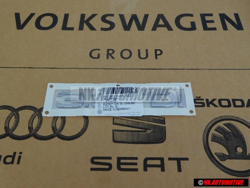 Audi Original 3.3 TDI Arrière Embleme Monogramme Logo Chrome - 4D0853743S 2ZZ
