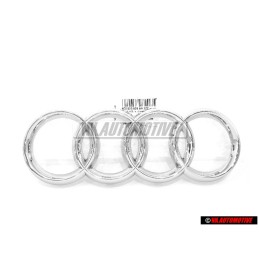 Audi Original Anneaux Avant Embleme Logo Chrome - 4E0853605AA2ZZ