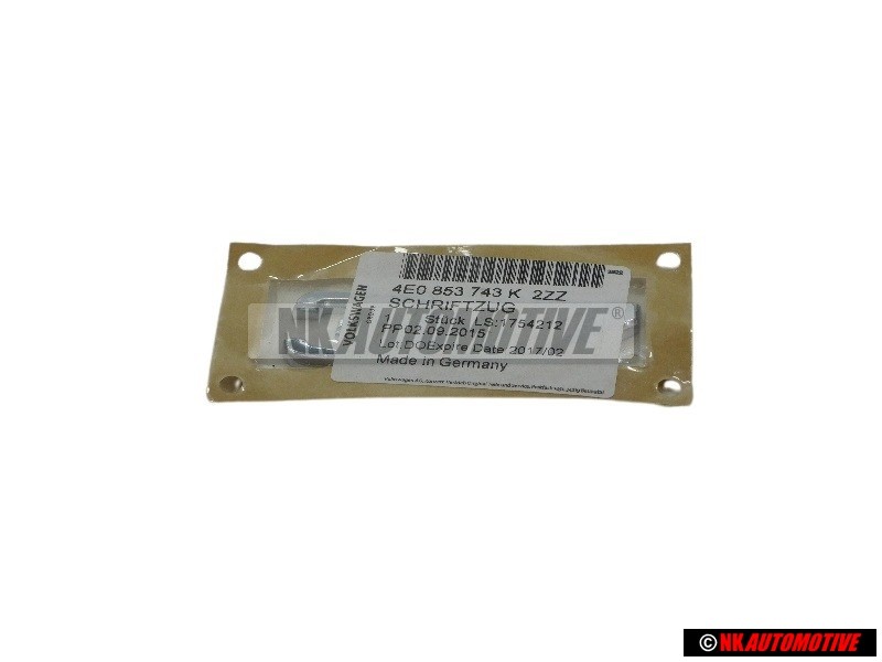 Audi Original 3.7 Arrière Embleme Monogramme Logo Chrome - 4E0853743K 2ZZ