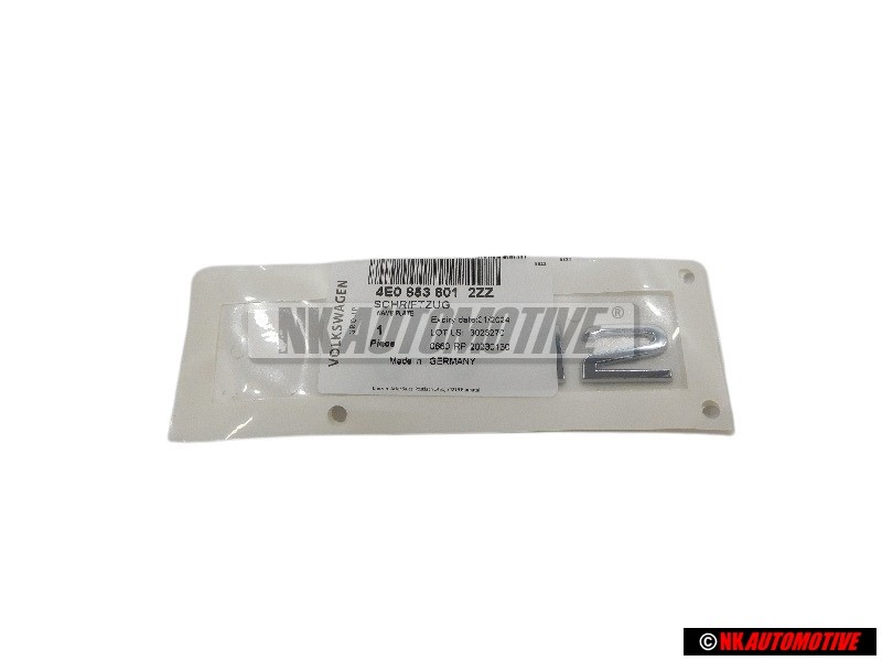 Audi Original W12 Arrière Embleme Monogramme Logo Chrome - 4E0853601 2ZZ