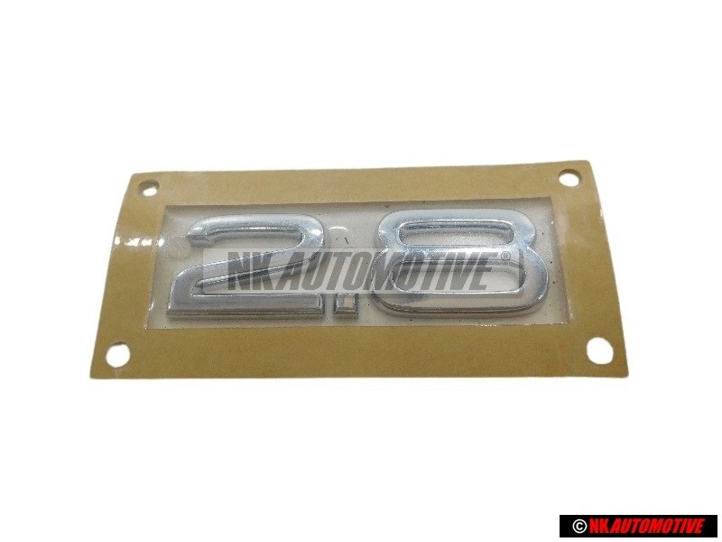Audi Original 2.8 Arrière Embleme Monogramme Logo Chrome - 4E0853743AB2ZZ