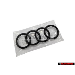 Audi Original Anneaux Avant Embleme Logo Noir - 4N0853605 T94