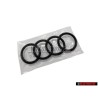 Audi Original Anneaux Avant Embleme Logo Noir - 4N0853605 T94