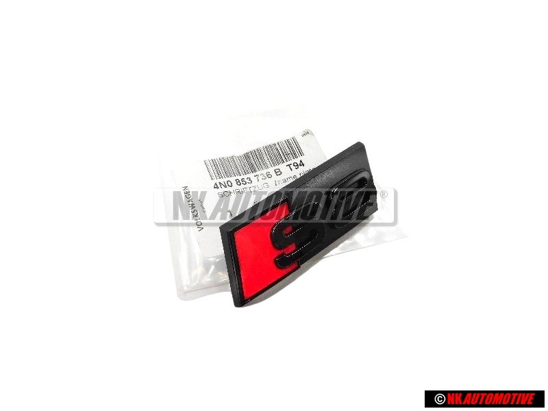 Audi Original S8 Avant Embleme Monogramme Logo Noir Rouge - 4N0853736B T94