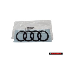 Audi Original Anneaux Arrière Embleme Logo Noir - 4N0853742A T94