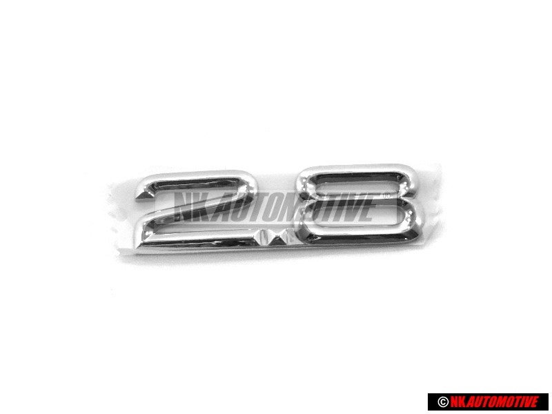 Audi Original 2.8 Arrière Embleme Monogramme Logo Chrome - 4A5853743M 2ZZ