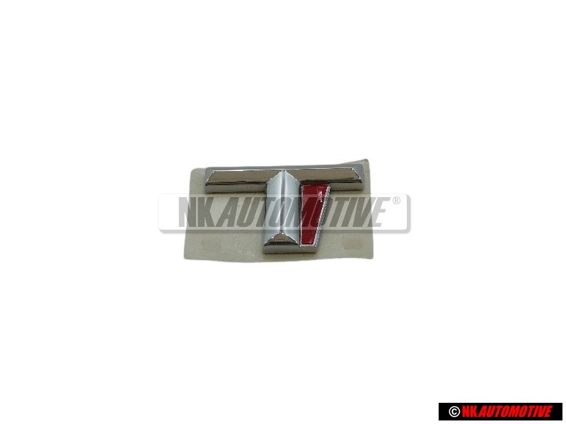 Audi Original T Arrière Embleme Monogramme Logo Chrome Rouge - 8D0853737E 2ZZ