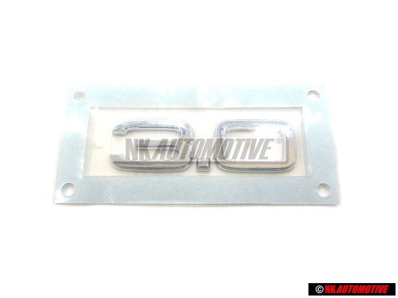 Audi Original 3.0 Arrière Embleme Monogramme Logo Chrome - 8H0853743G 2ZZ