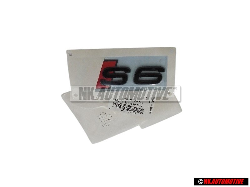 Audi Original S6 Arrière Embleme Monogramme Logo Noir Rouge - 4B0853735A T94