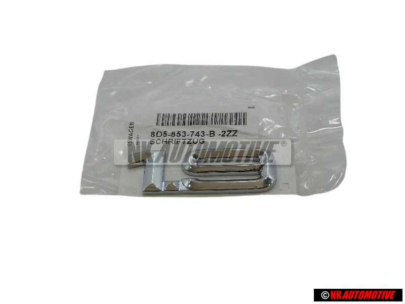 Audi Original 1.9 Arrière Embleme Monogramme Logo Chrome - 8D5853743B 2ZZ