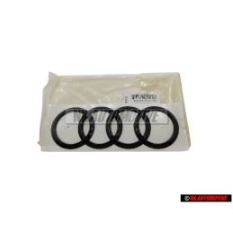 Audi Original Anneaux Arrière Embleme Logo Noir - 8Y5853742A T94