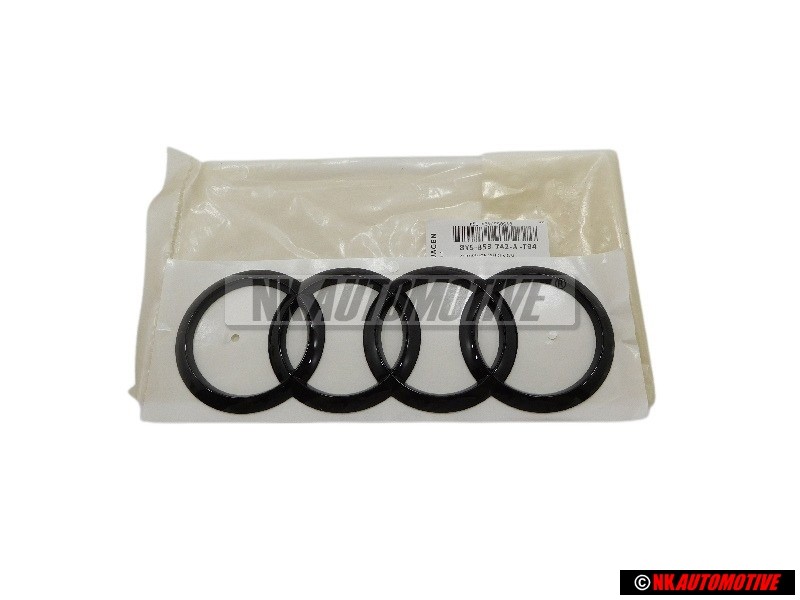 Audi Original Anneaux Arrière Embleme Logo Noir - 8Y5853742A T94