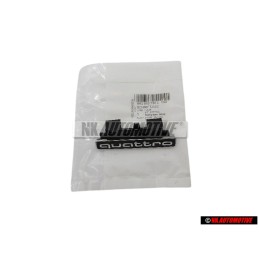 Audi Original QUATTRO Avant Embleme Monogramme Logo Noir Chrome - 8R0853736E T94