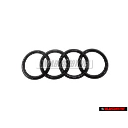 Audi Original Anneaux Avant Embleme Logo Noir - 80A853605C T94