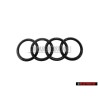 Audi Original Anneaux Avant Embleme Logo Noir - 80A853605C T94