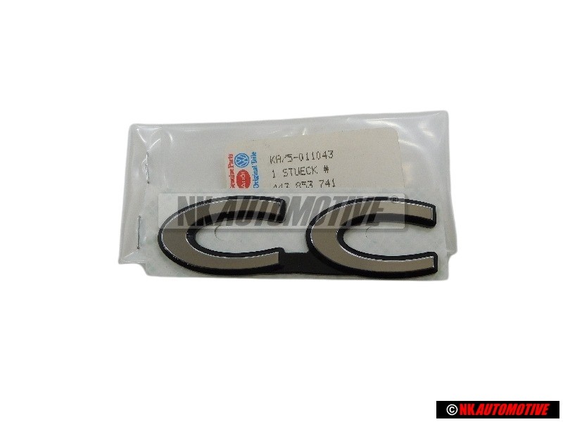 Audi Original CC Arrière Embleme Monogramme Logo Argent - 443853741