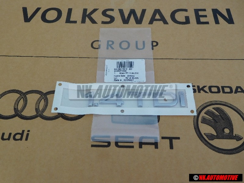 Audi Original 1.4 TDI Arrière Embleme Monogramme Logo Chrome - 8Z0853743D 2ZZ