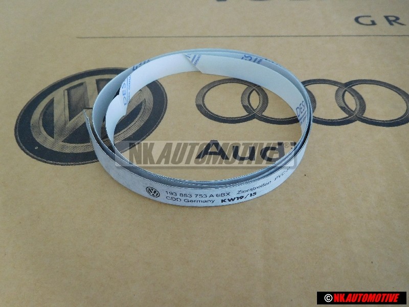 VW Original Bande Decorative P. Porte Noir Satine - 193853753A 6BX