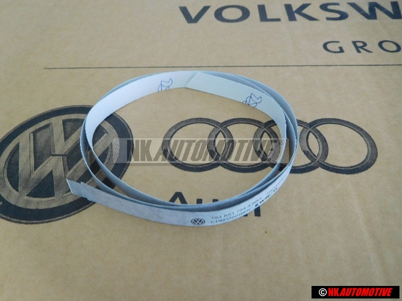 VW Original Bande Decorative P. Porte Noir Satine - 193853754A 6BX