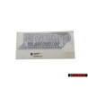 VW Original Inscription Sur Film Noir/Chrome/Rouge/Bleu - 255853689S CHY