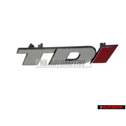 VW Original TDI Avant Embleme Monogramme Logo Chrome Rouge - 2D0853679B EQW