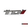 VW Original TDI Avant Embleme Monogramme Logo Chrome Rouge - 2D0853679B EQW