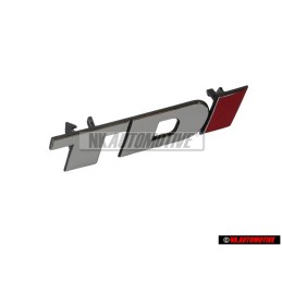 VW Original TDI Avant Embleme Monogramme Logo Chrome Rouge - 2D0853679B EQW