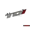 VW Original TDI Avant Embleme Monogramme Logo Chrome Rouge - 2D0853679B EQW