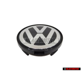 VW Original Enjoliveur De Roue Couleurs Chromees/Noir - 7D0601165 BXF