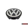 VW Original Enjoliveur De Roue Couleurs Chromees/Noir - 7D0601165 BXF