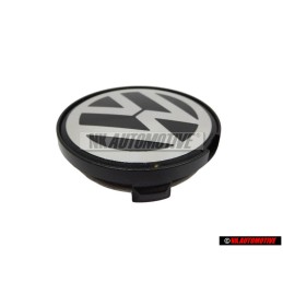 VW Original Enjoliveur De Roue Couleurs Chromees/Noir - 7D0601165 BXF