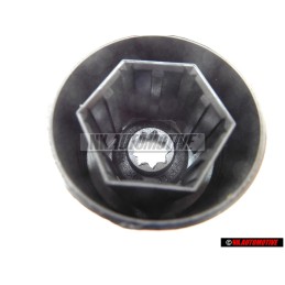 VW Original Capuchon De Boulon De Roue Noir Satine - 1K0601173 9B9