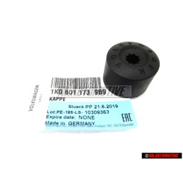 VW Original Capuchon De Boulon De Roue Noir Satine - 1K0601173 9B9