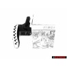 VW Original Support P. Repose-Pied Noir Satin/Chrome - 1J2864551 B41