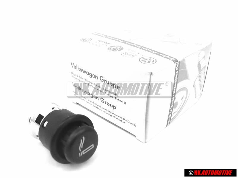 VW Original Allume-Cigares Noir Satine - 1J0919307 9B9