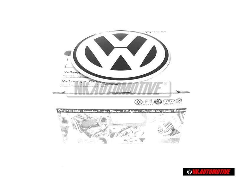 VW Original Arrière Embleme Logo Noir Chrome - 1C0853630K WV9