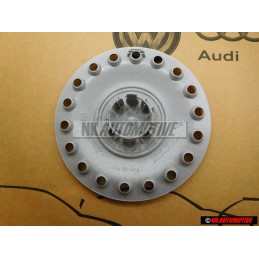 VW Original Enjoliveur De Roue Argent Brillant/Bleu - 1C0601149D GTT