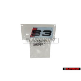 Audi Original S3 Arrière Embleme Monogramme Logo Noir Rouge - 8Y0853735 T94