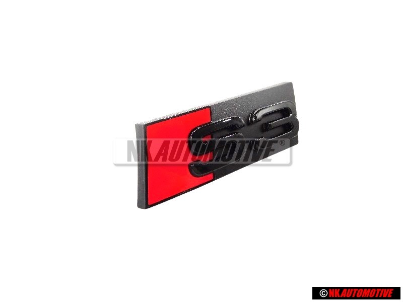 Audi Original S3 Avant Embleme Monogramme Logo Noir Rouge - 8P0853736A T94
