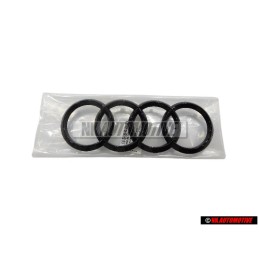 Audi Original Anneaux Avant Embleme Logo Noir - 4H0853605C T94