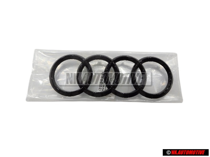 Audi Original Anneaux Avant Embleme Logo Noir - 4H0853605C T94