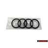 Audi Original Anneaux Avant Embleme Logo Noir - 4H0853605C T94