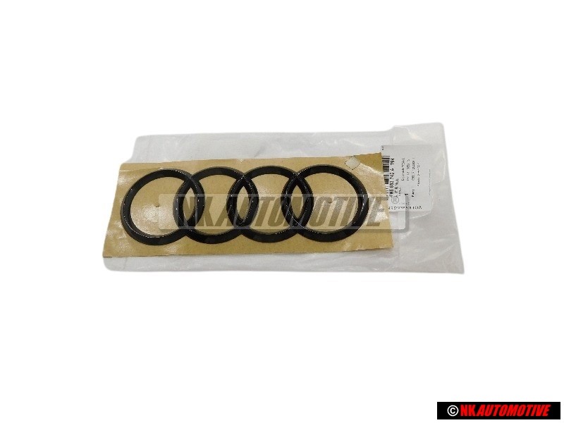 Audi Original Anneaux Arrière Embleme Logo Noir - 4M8853742A T94