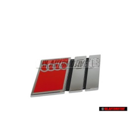 Audi Original S3 Arrière Embleme Monogramme Logo Chrome Rouge - 8L7853737 2ZZ
