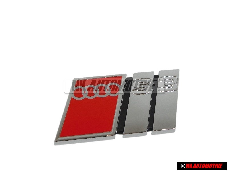 Audi Original S3 Arrière Embleme Monogramme Logo Chrome Rouge - 8L7853737 2ZZ